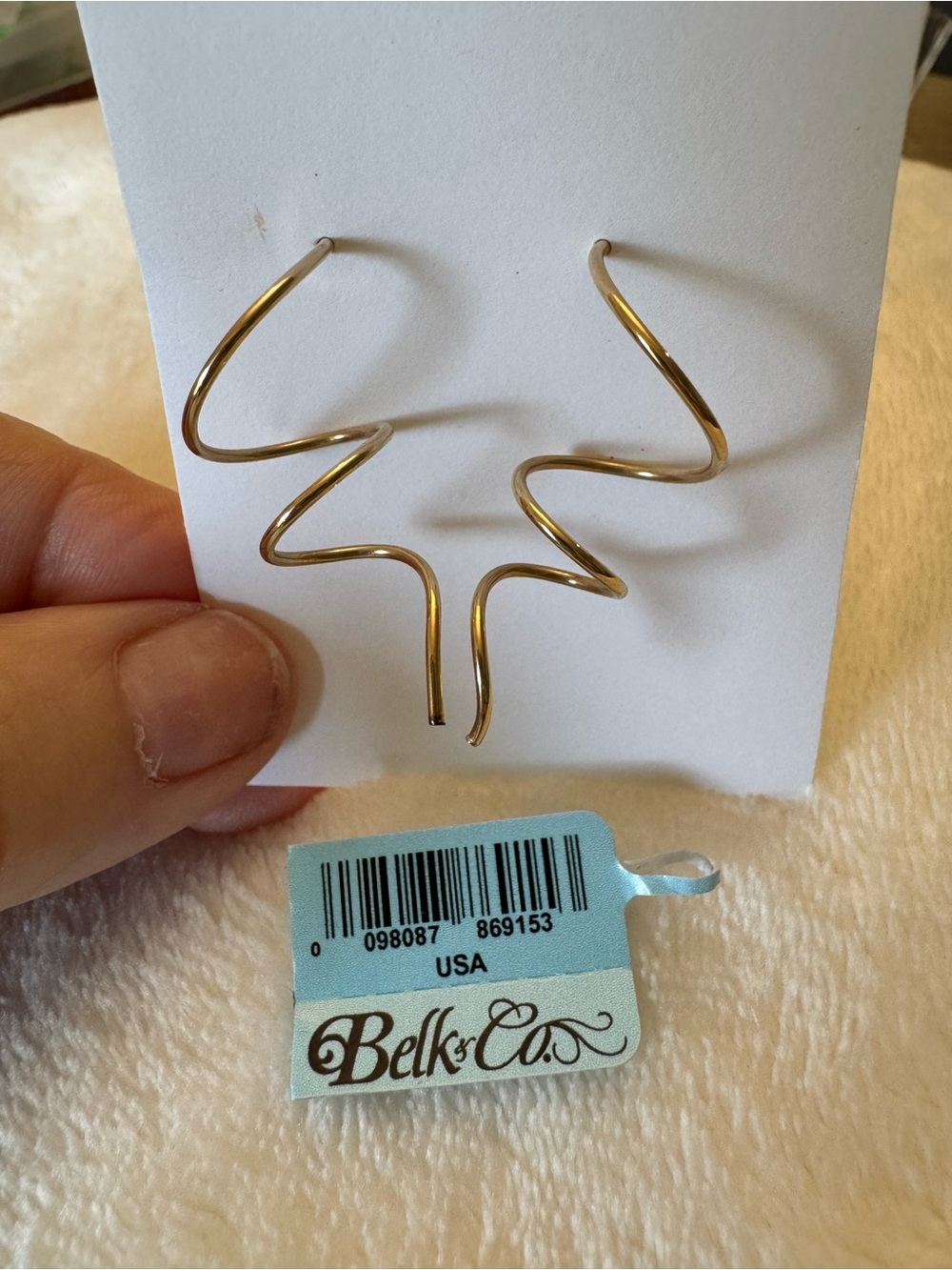 10k Yellow Gold Spiral Earrings - Women Belk & Co Fine Jewelry
